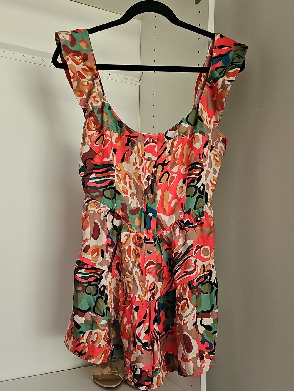 Colorful Ruffle Romper - Picture 7 of 9